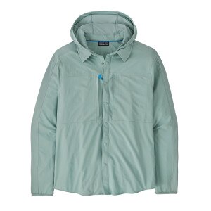 Patagonia River Rambler Hybrid Sun Hoody Men's in Thermal Blue